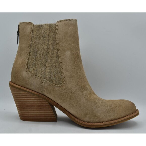 Sofft Womens 11 Tara Chelsea Barley Leather Block Heel Zip Western Booties Boots - Picture 7 of 15